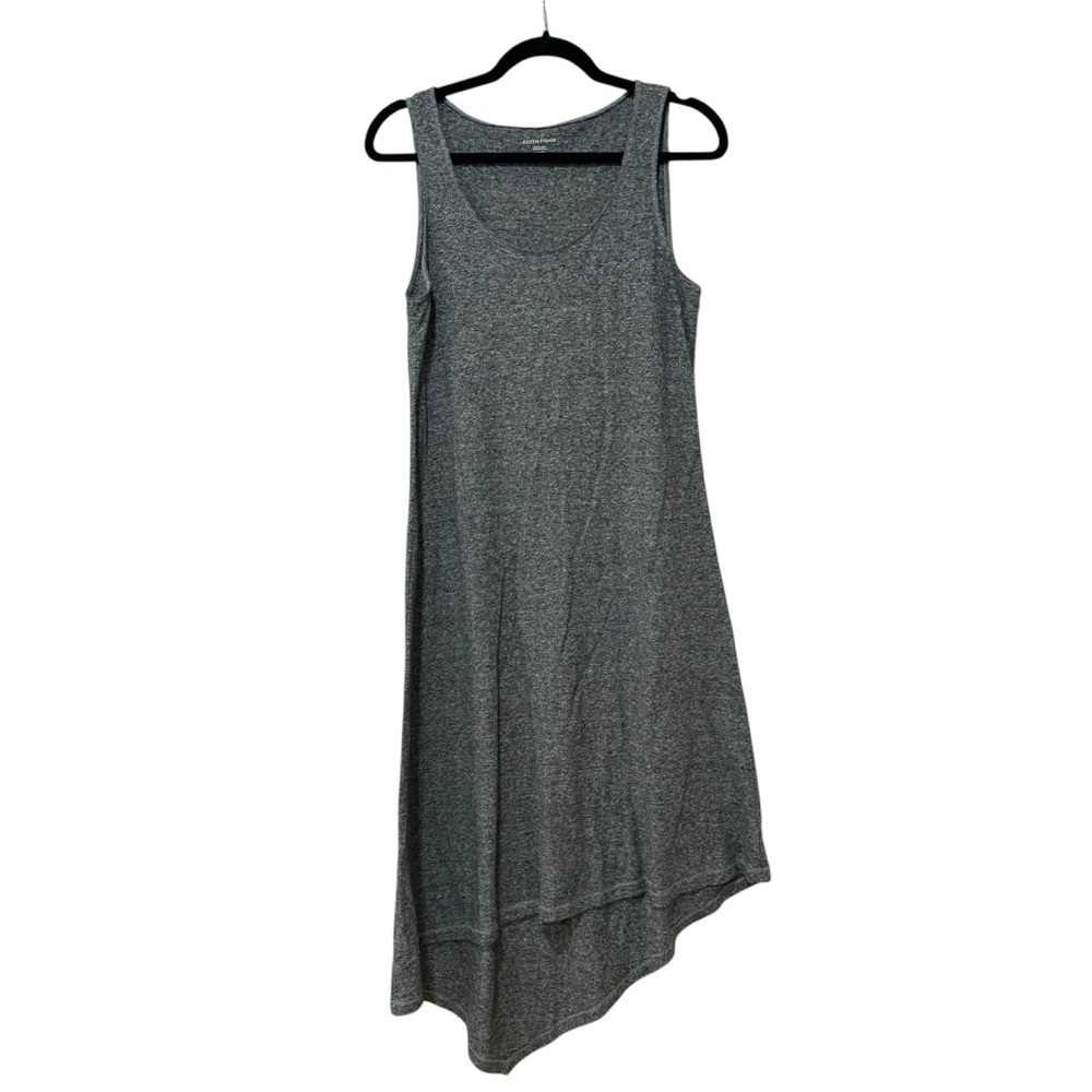 Eileen Fisher Silver Asymmetrical Sundress Scoop Neck Sleeveless XS